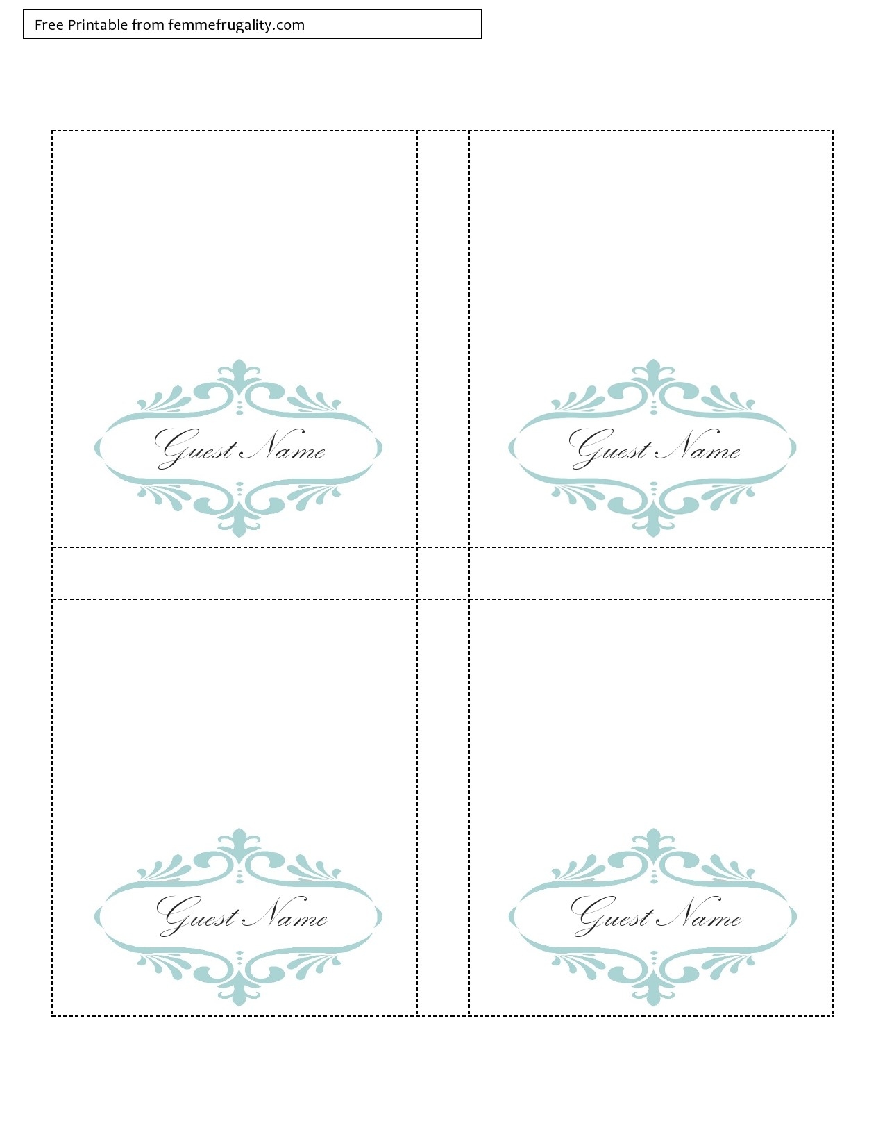 Free Place Cards Printable