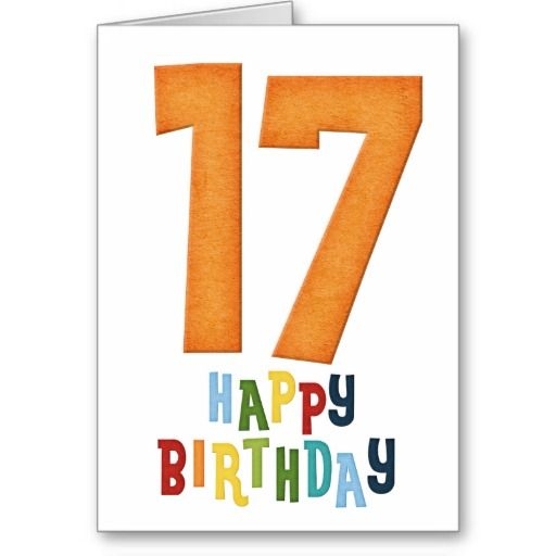 Free Printable 17th Birthday Cards Free Templates Printable