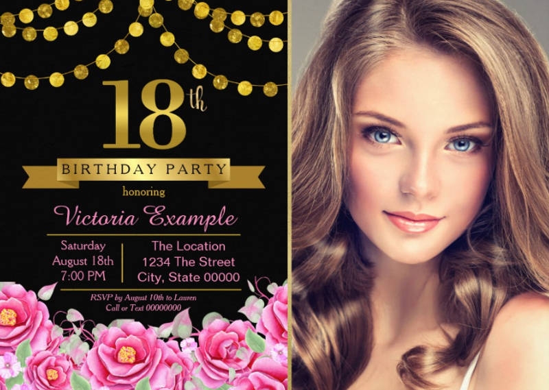 Free Printable 18th Birthday Invitation Templates Canva 42 OFF