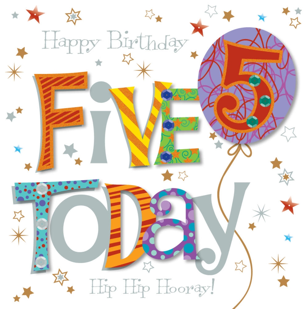 Free Printable 5th Birthday Cards Free Templates Printable