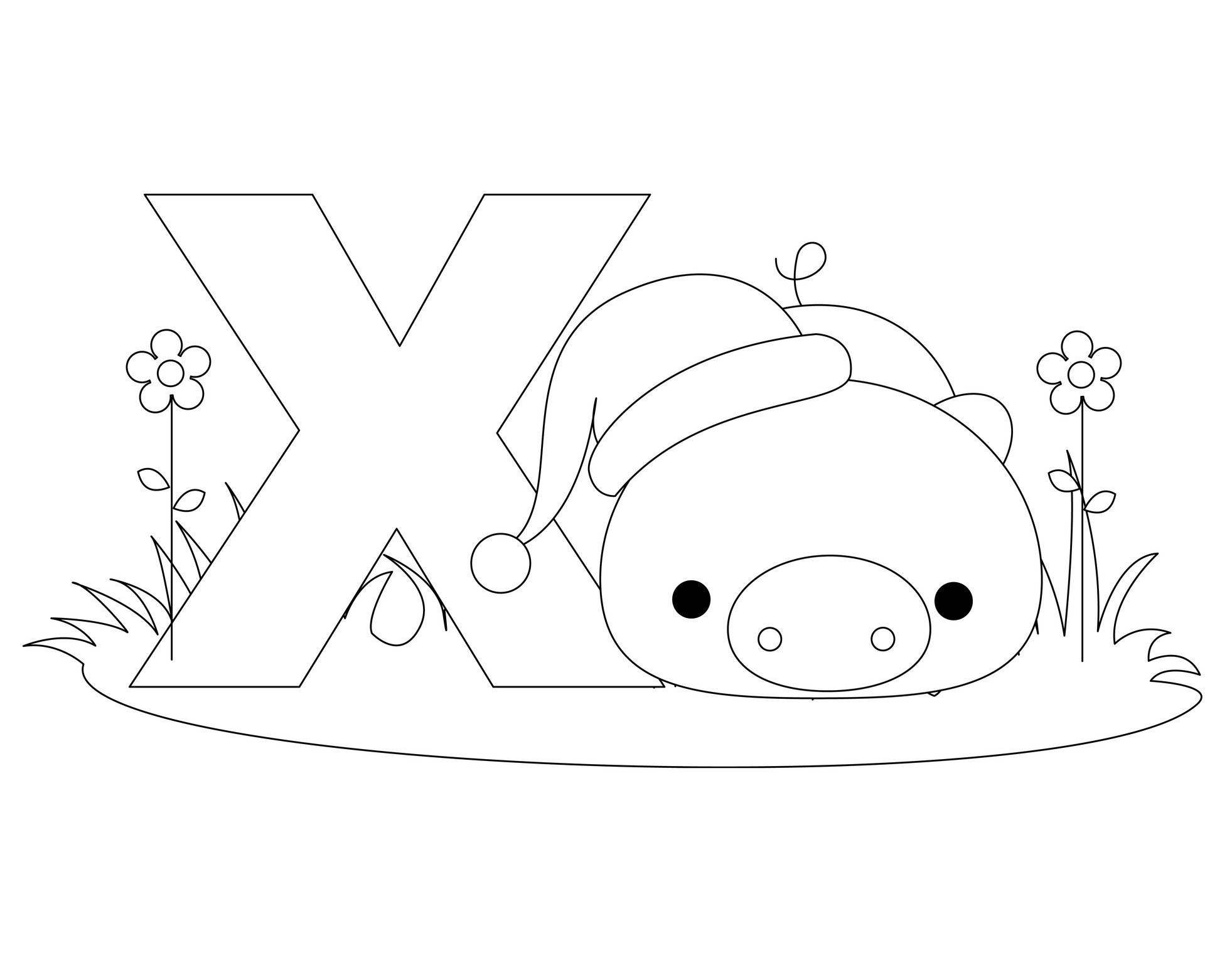 Abc Coloring Pages Printable