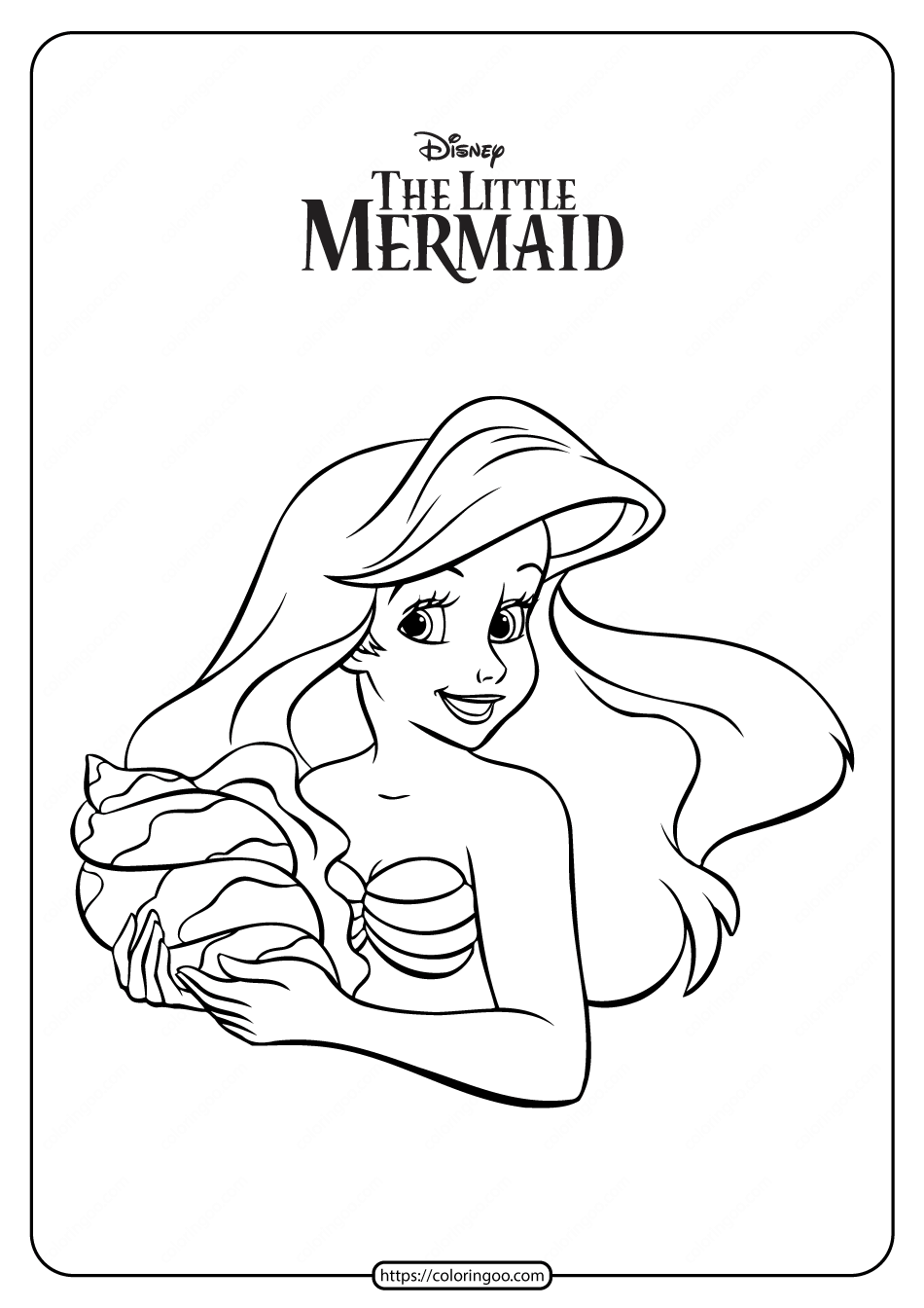 Free Printable Ariel Coloring Pages Free Printable Coloring Pages For 
