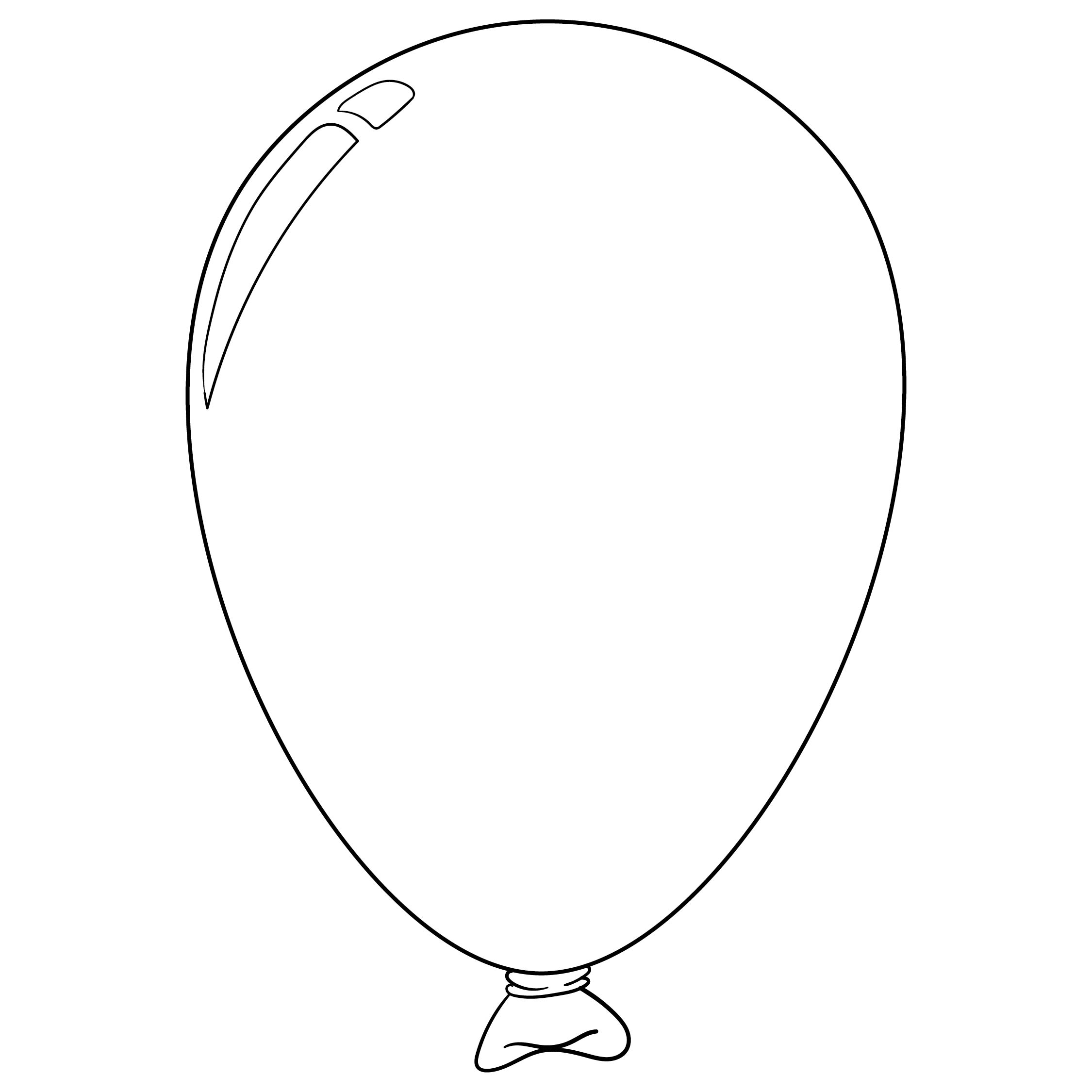 balloon template printable free