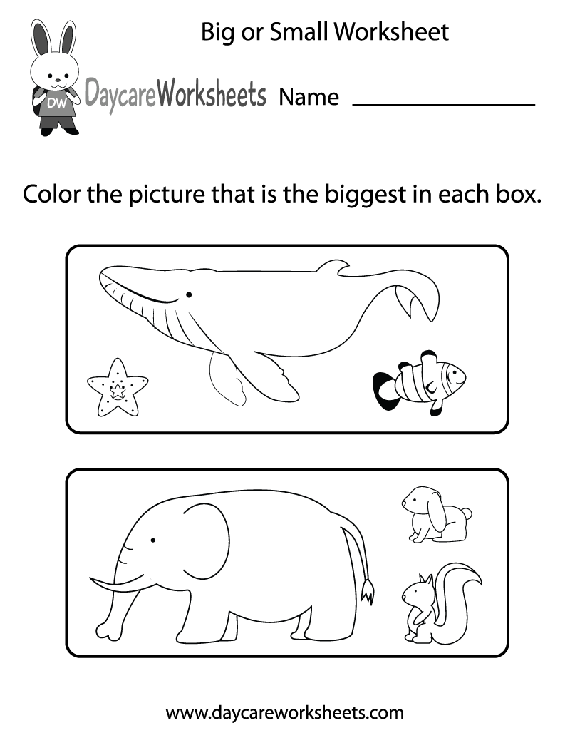 preschool worksheet printable