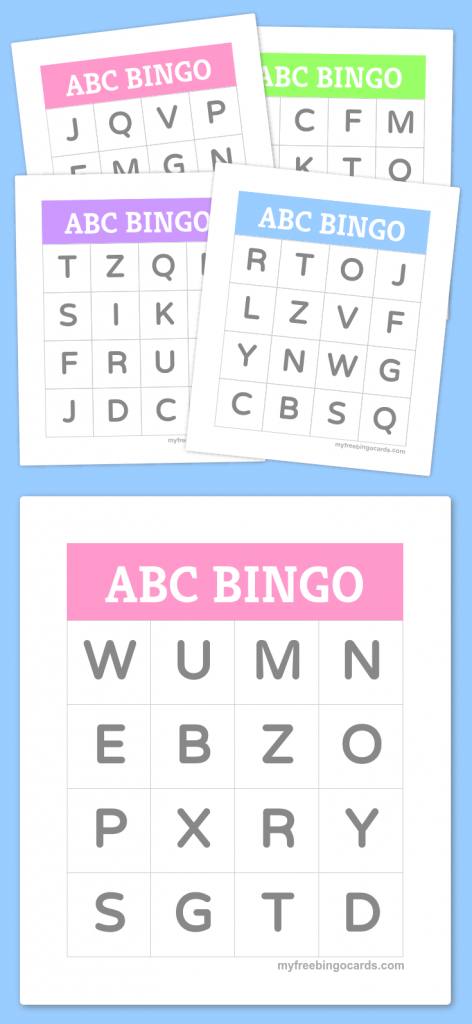 Free Printable Bingo Cards Bingo Cards Alphabet Bingo Preschool 