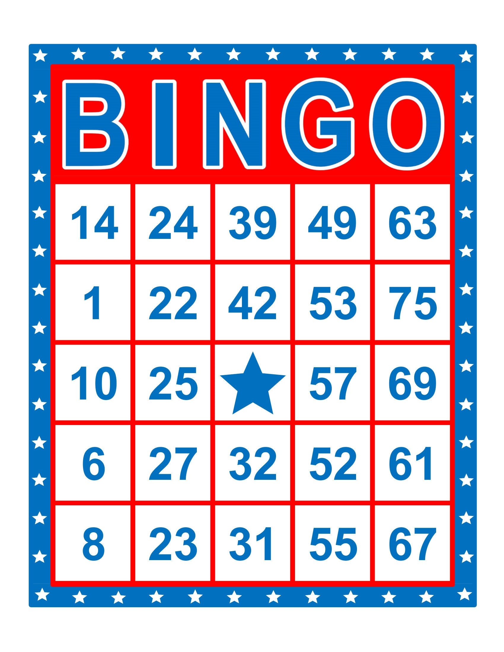 5 x 5 printable bingo cards