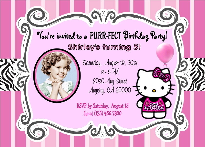 Free Printable Birthday Invitation Cards Hello Kitty Download Free 