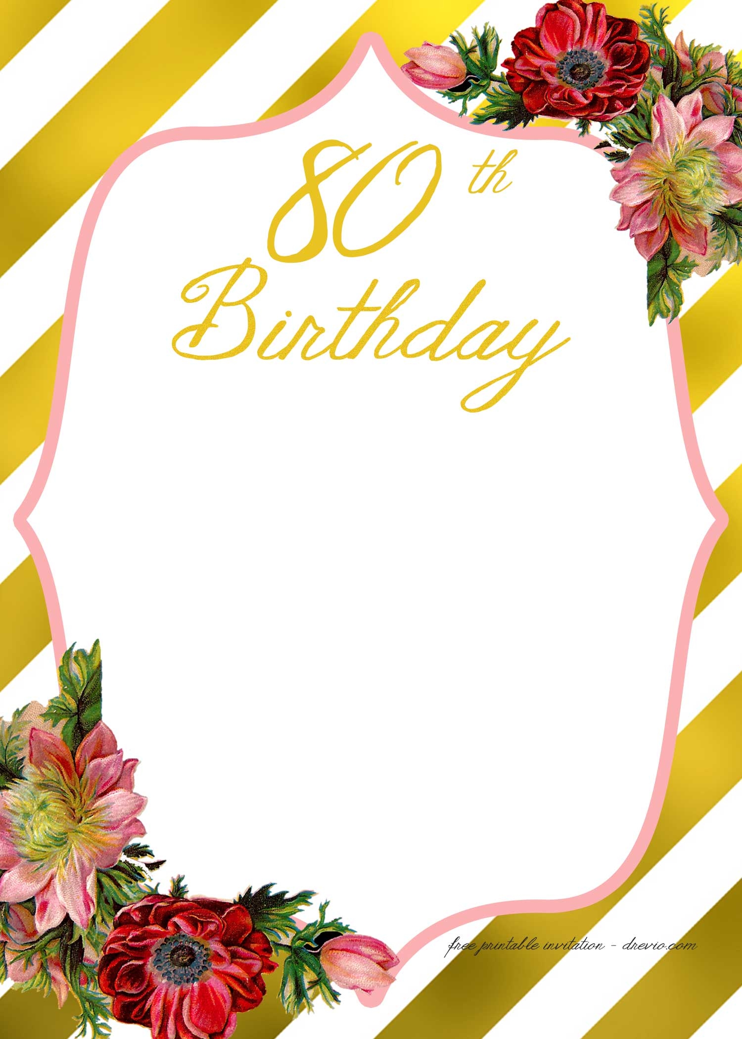 Free Printable Birthday Invitation Templates