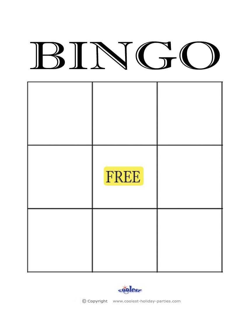 Free Printable Blank Bingo Cards Template Bingo Card In Bingo Card