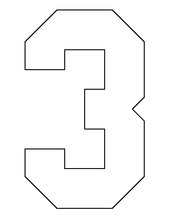 Free Printable Block Number Templates