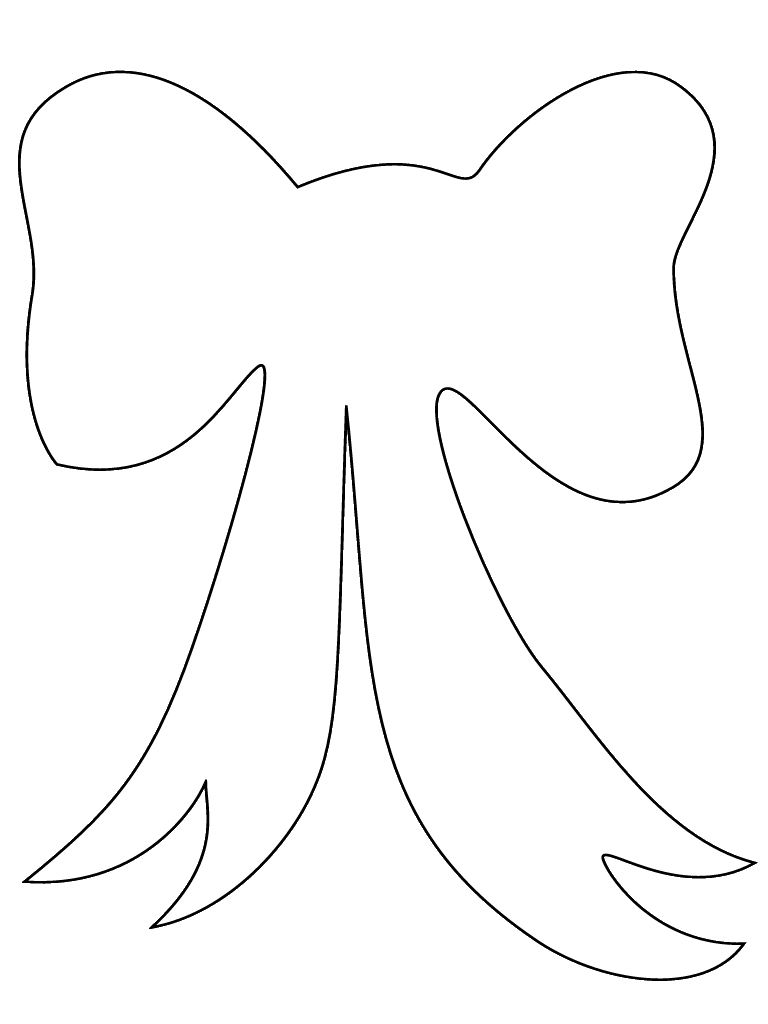 printable bow template free