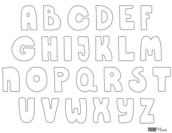FREE Printable Bubble Letters