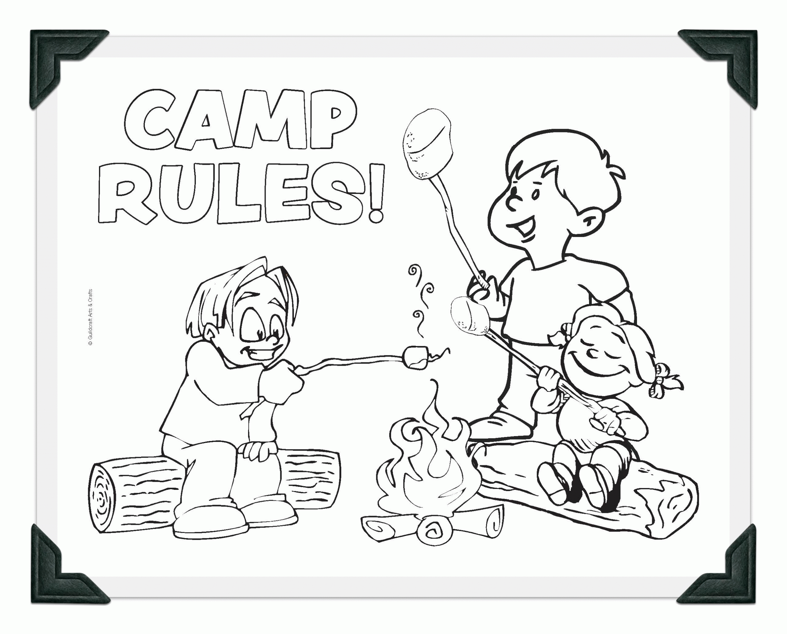 Free Printable Camping Coloring Pages Coloring Home