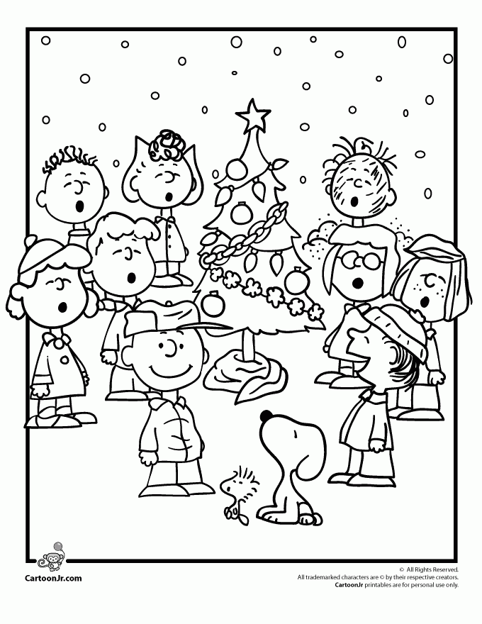 Free Printable Charlie Brown Christmas Coloring Pages Free Coloring 
