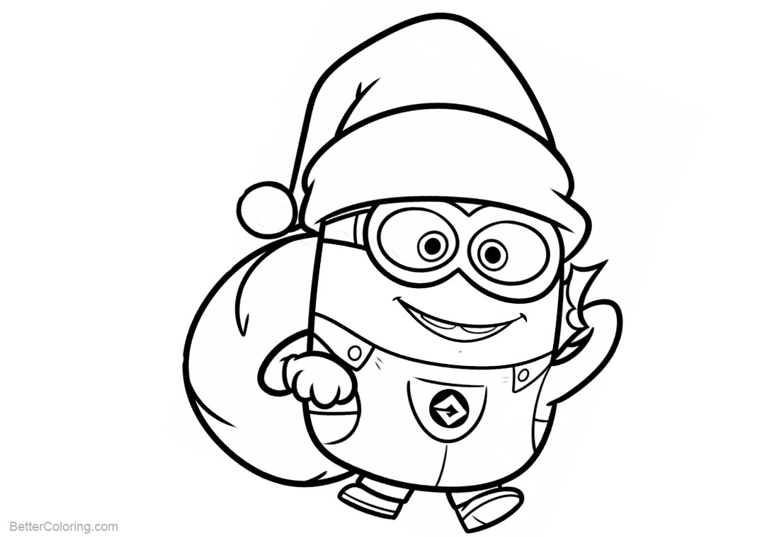 Free Printable Christmas Minion Coloring Pages Printable Word Searches