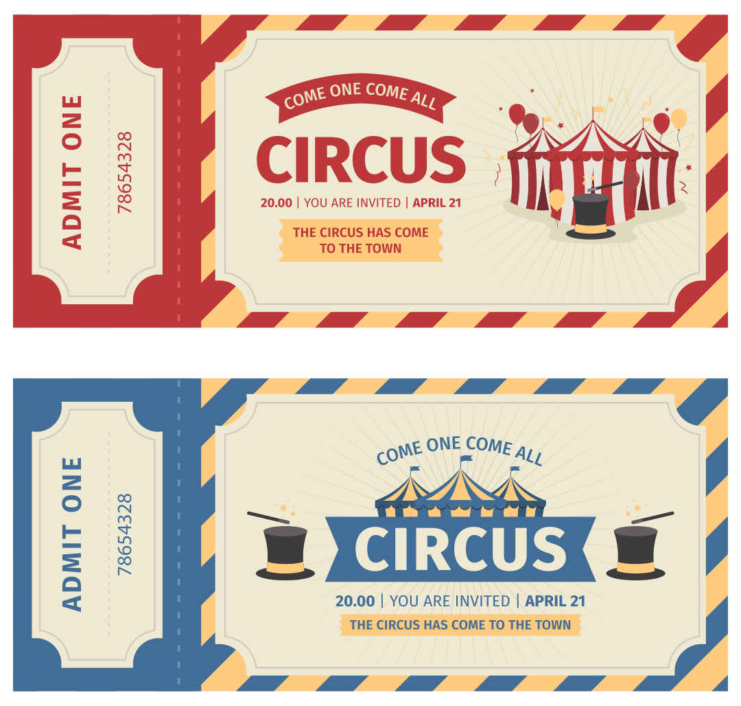 ticket template free printable