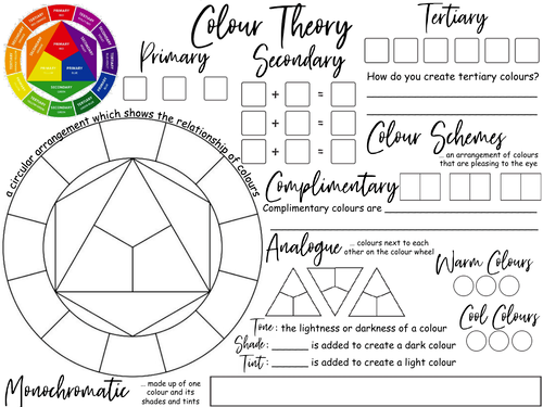 Free Printable Color Theory