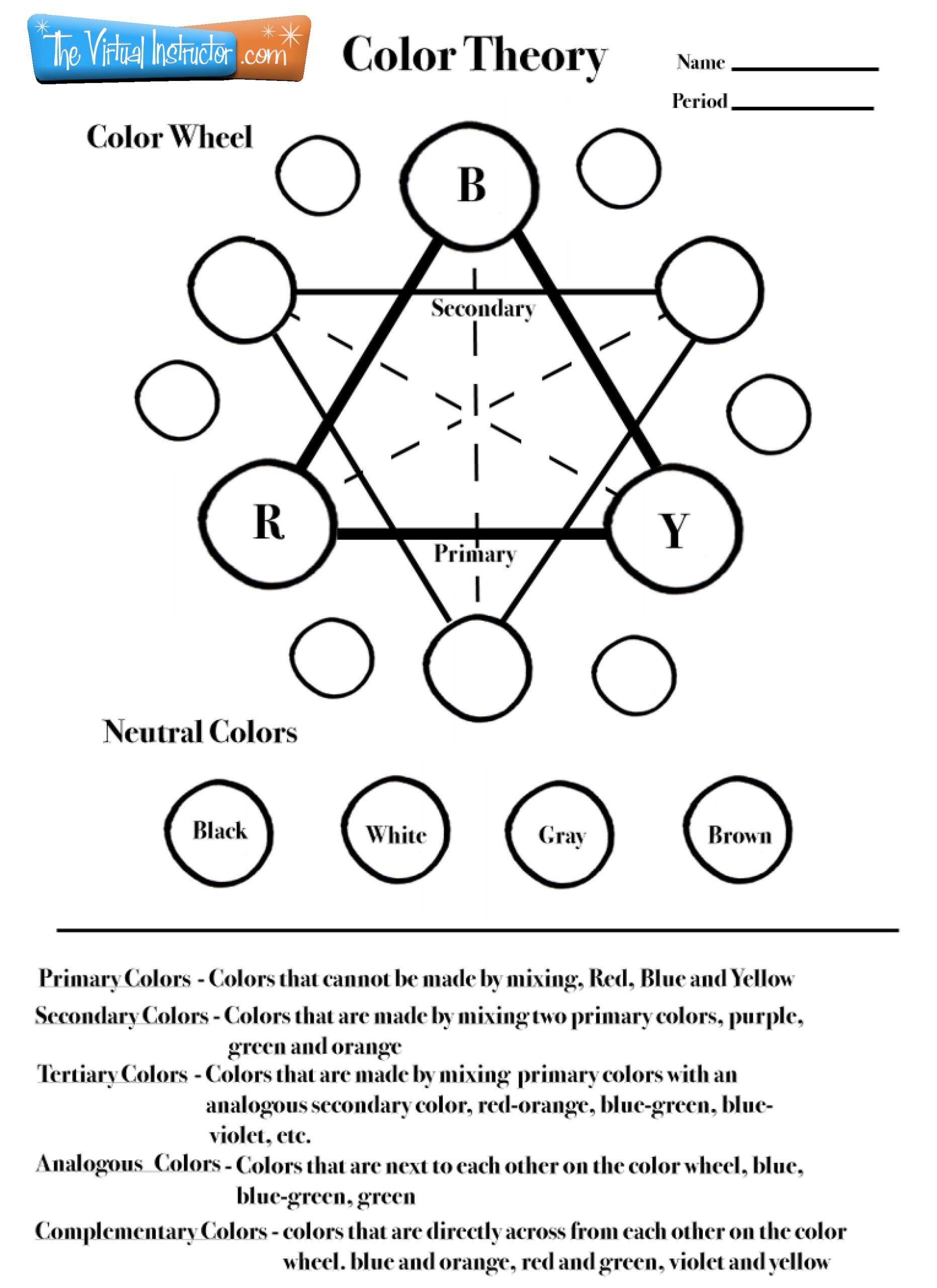 Free Printable Color Wheel Worksheet