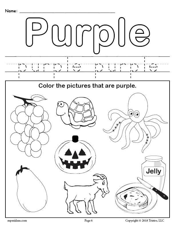 Free Printable Color Worksheets For Preschoolers
