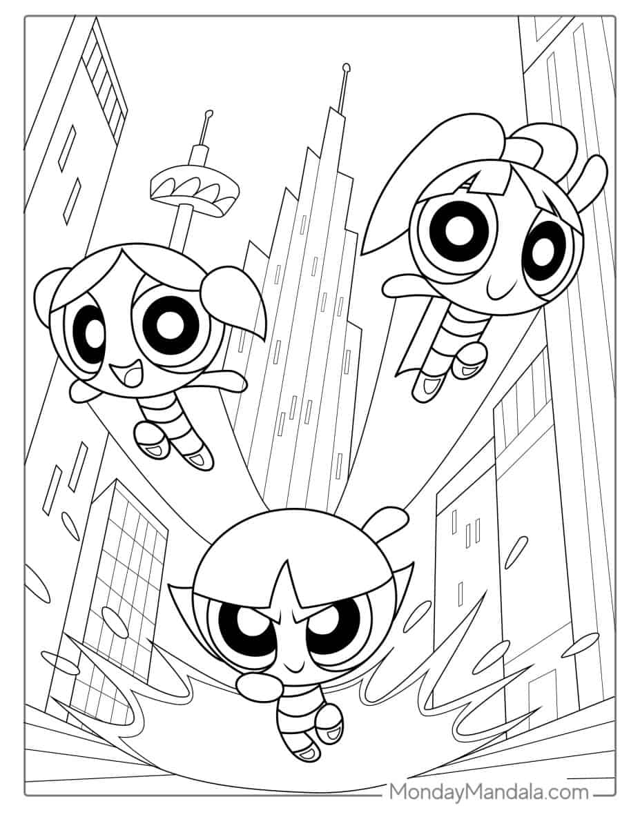 Free Printable Coloring Page Powerpuff Girls Coloring Pages Porn Sex 