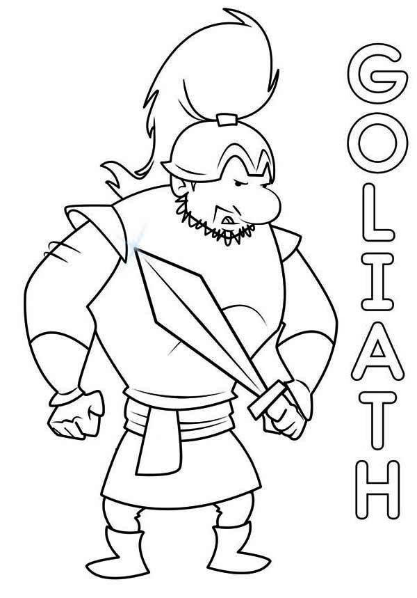 Free Printable Coloring Pages David And Goliath Coloring Home