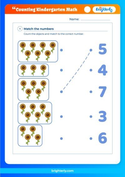 Free Printable Counting Kindergarten Math Worksheets PDFs Brighterly