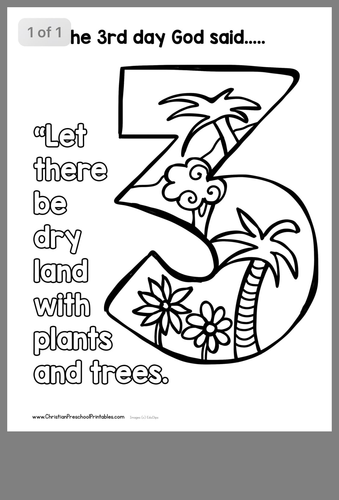 Free Printable Creation Coloring Pages Printable And Enjoyable Learning