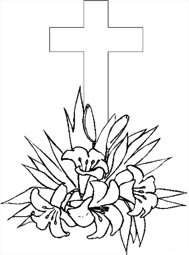 Coloring Pages Of A Cross
