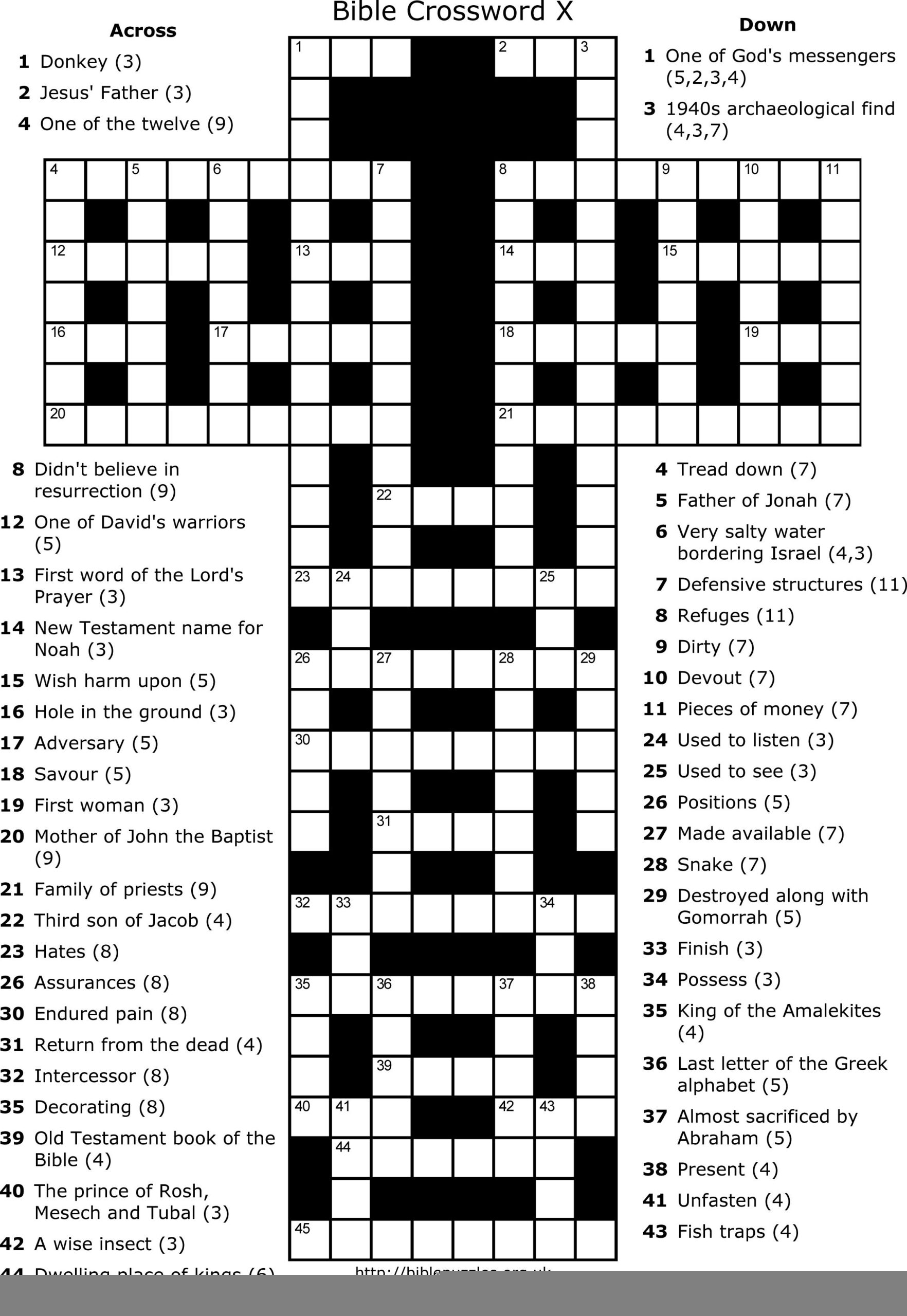 Free Printable Crossword Puzzles Adult Easter James Crossword Puzzles