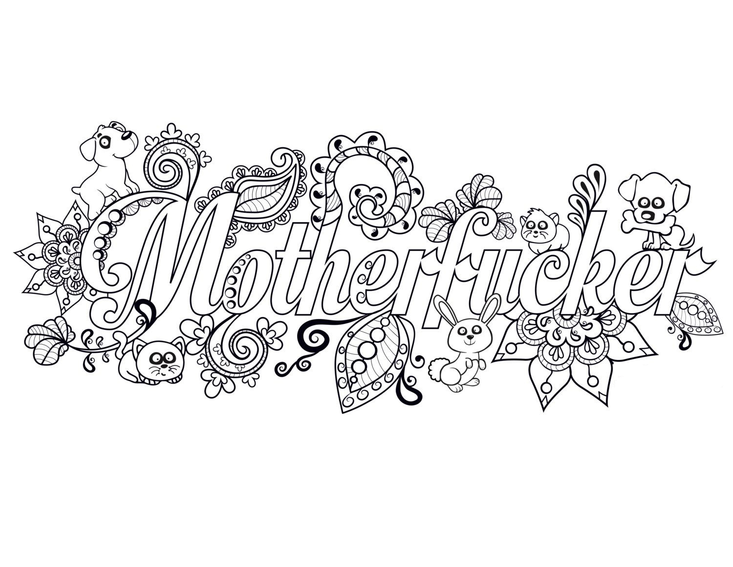 Free Printable Cuss Word Coloring Pages For Adults Free Templates 