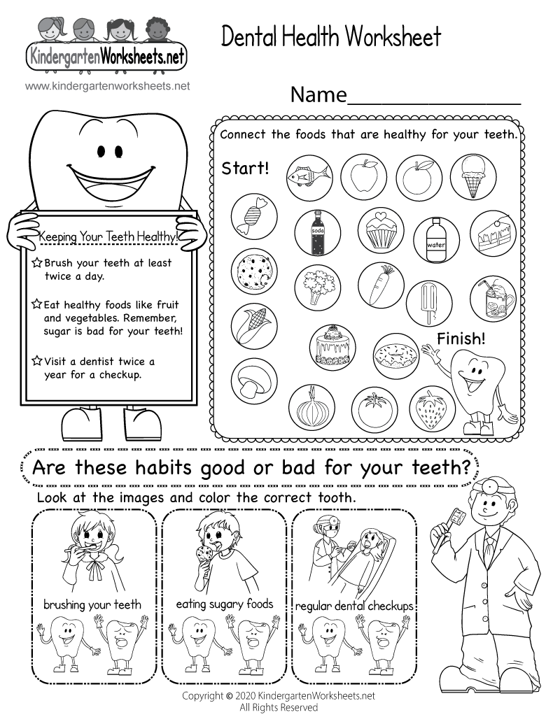 learning worksheet for kindergarten
