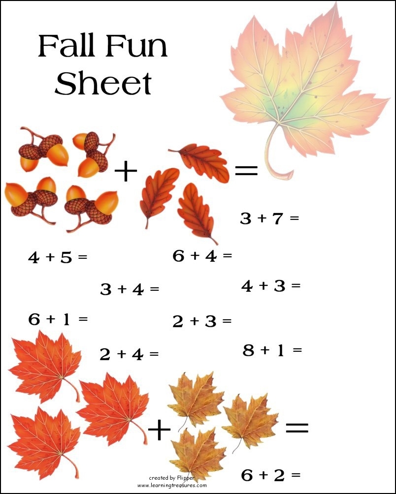 Free Printable Fall Math Worksheets Free Printable