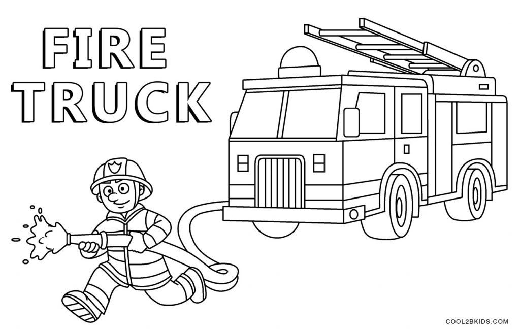 Free Printable Fire Truck Coloring Pages For Kids Truck Coloring