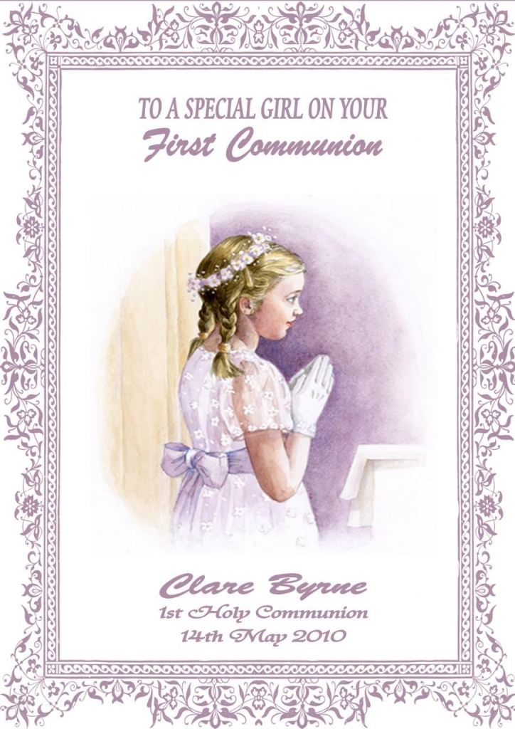 1st communion free printable first communion cards