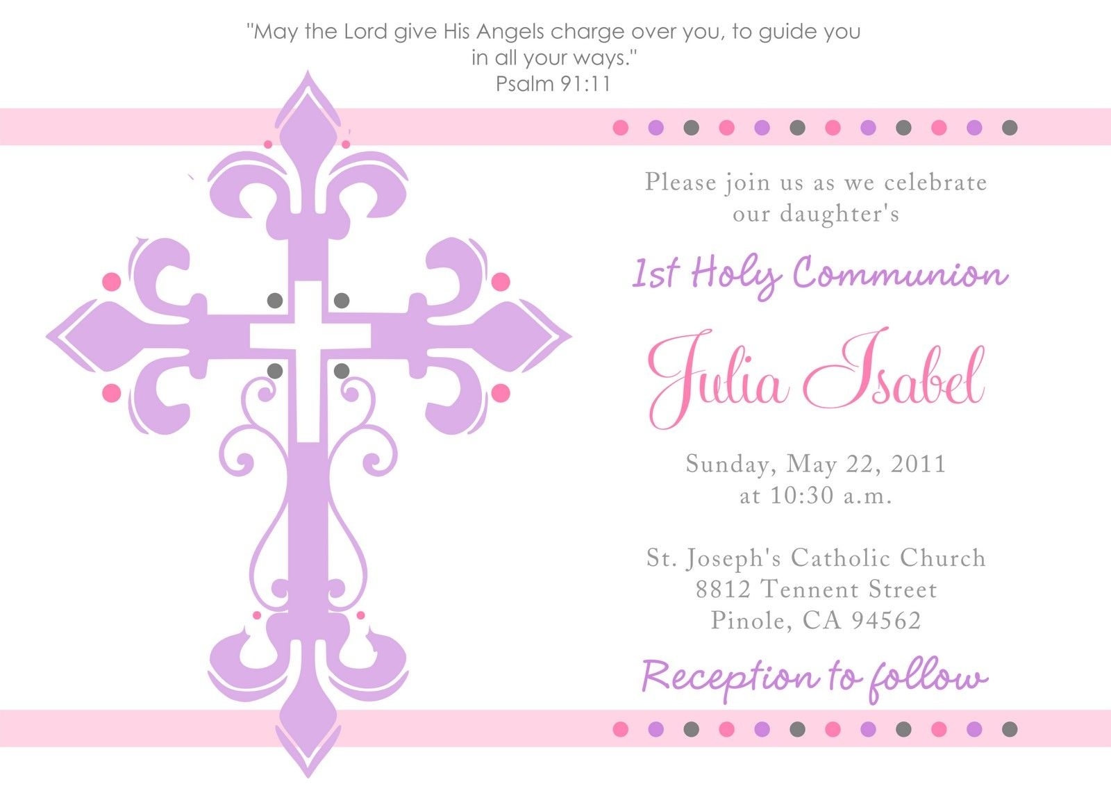 Free Printable First Communion Cards