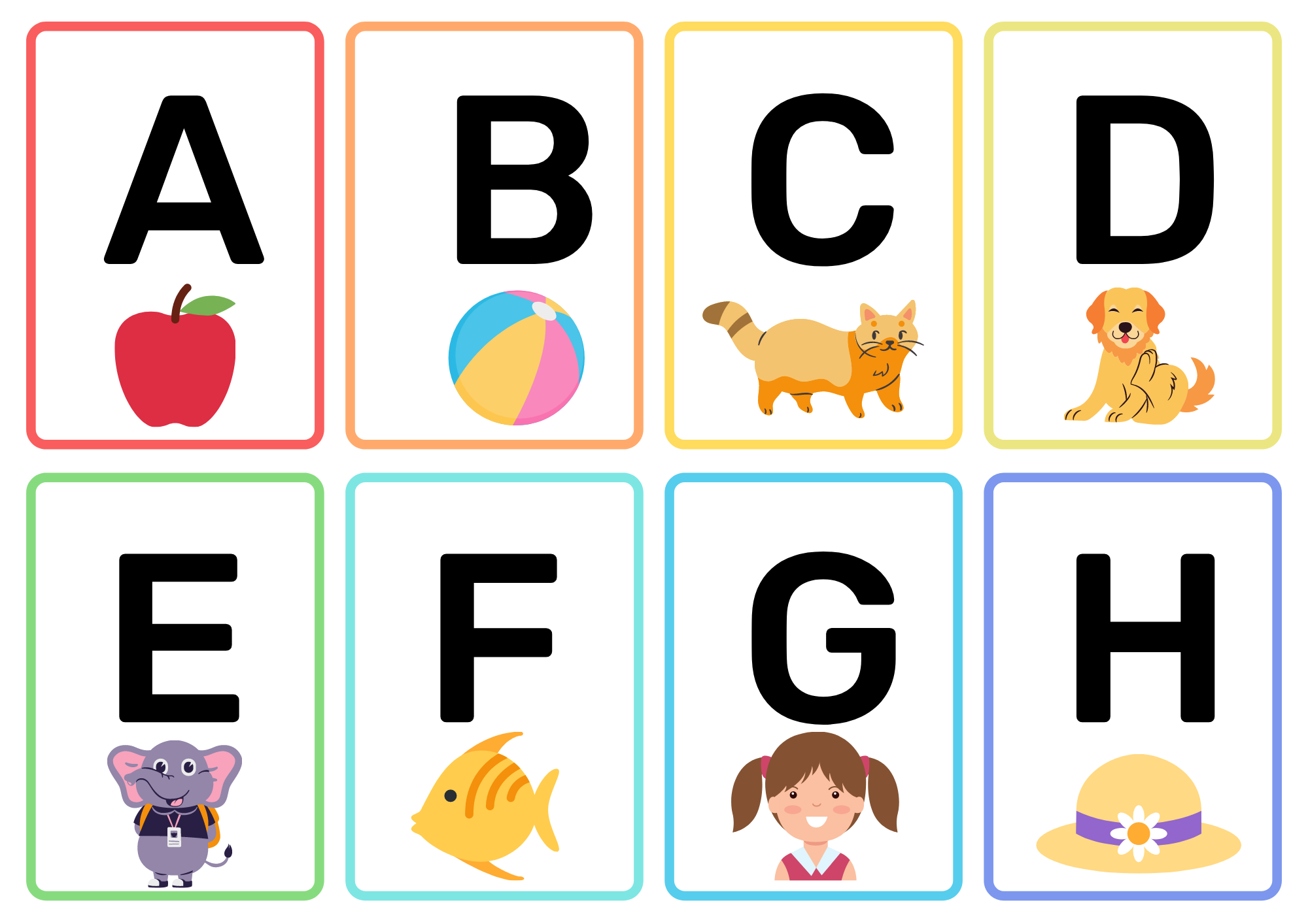 4 seasons free printable flash cards