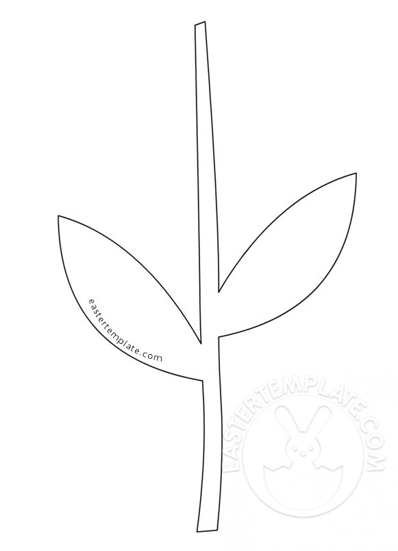 flower stem template printable free