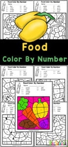 free printable food pictures to color pdf