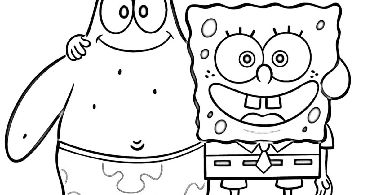Free Printable Full Size Spongebob Coloring Pages Printable New Year 