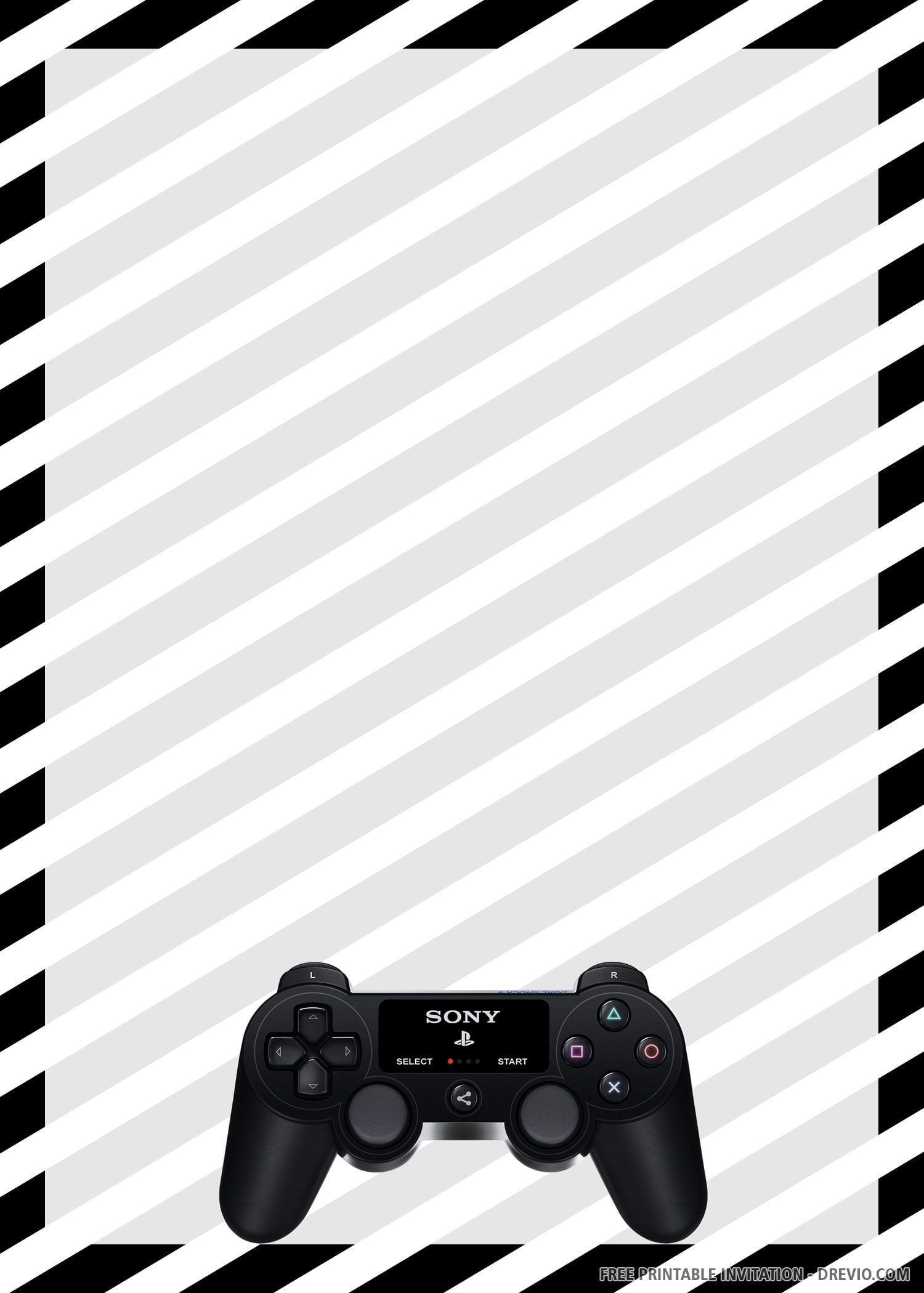 Free Printable Gamer Invitation Templates Printable Birthday 