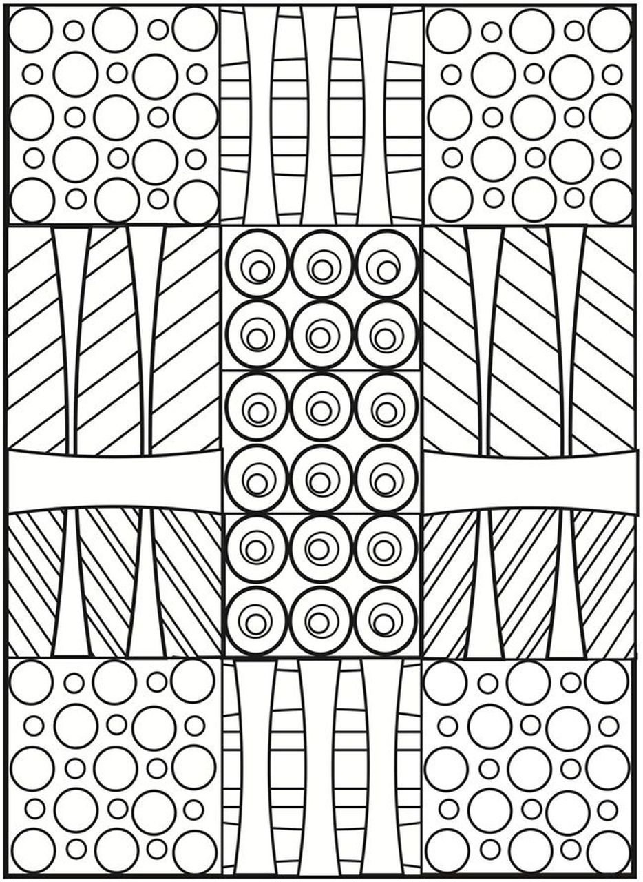 Free Printable Geometric Coloring Pages For Adults