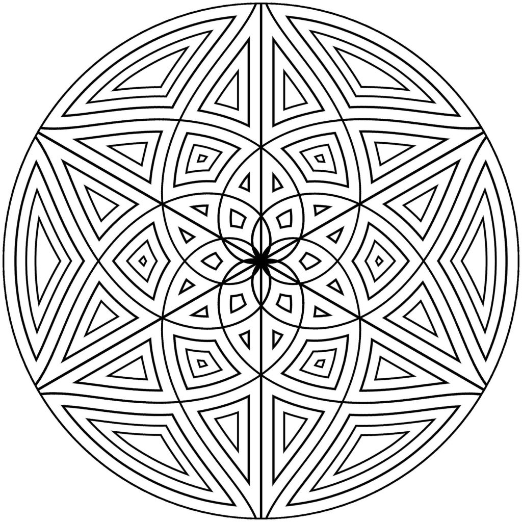 Free Printable Geometric Coloring Pages For Adults 
