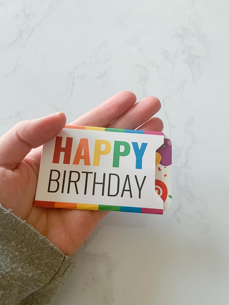 2018 printable gift card holder