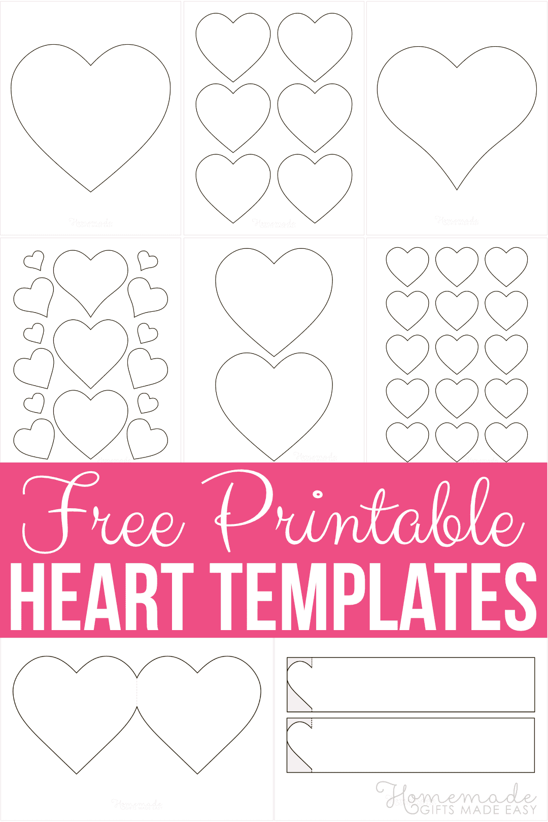 heart templates printable free