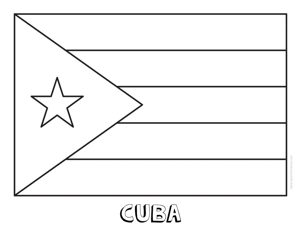 Free Printable Hispanic Flags Coloring Pages Printable Online