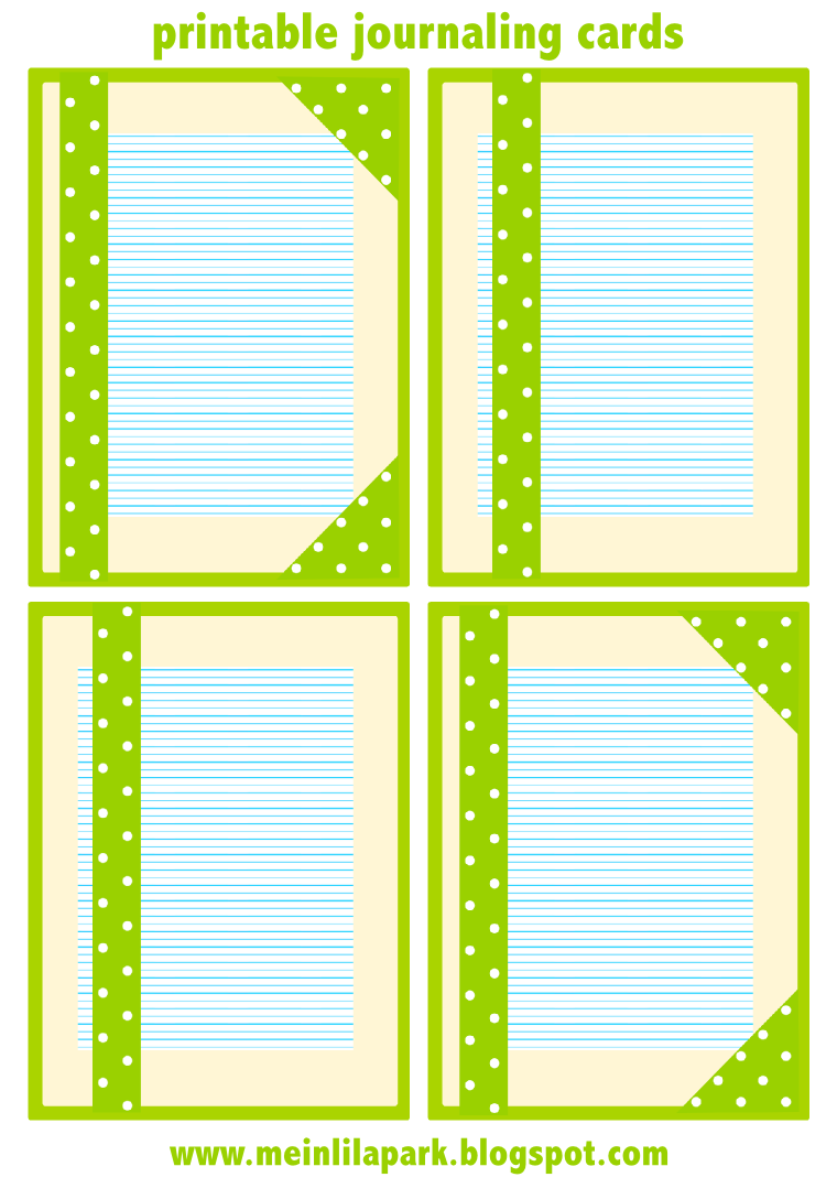 Free Printable Journaling Cards Summertime Ausdruckbares 