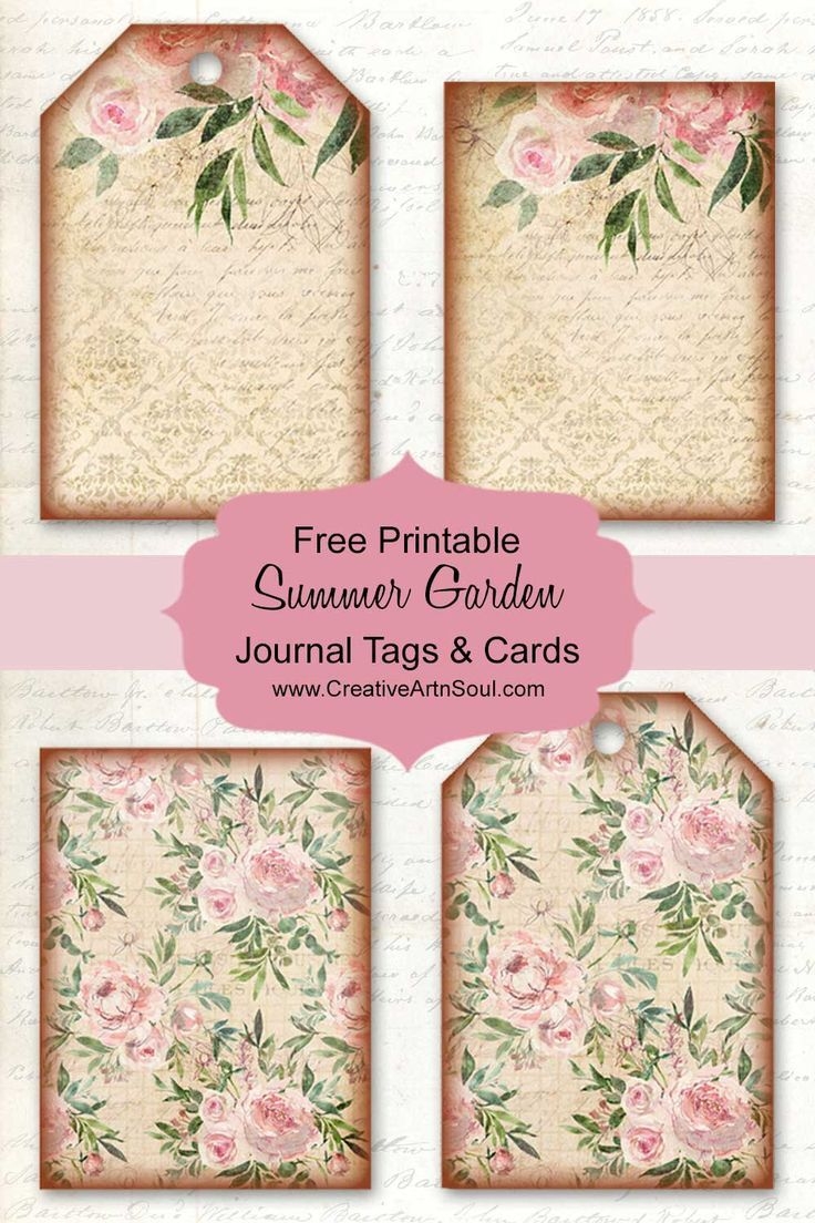 Free Printable Junk Journal Tags And Cards Free Printable Tags 