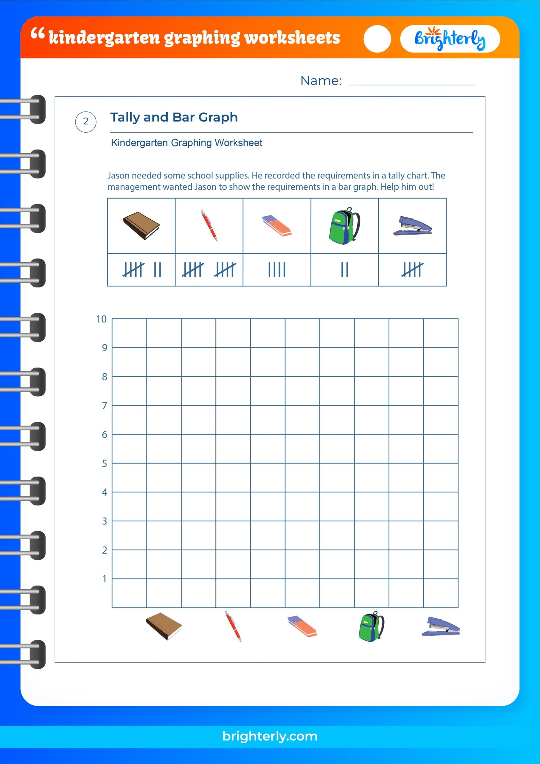 kindergarten graphing worksheets