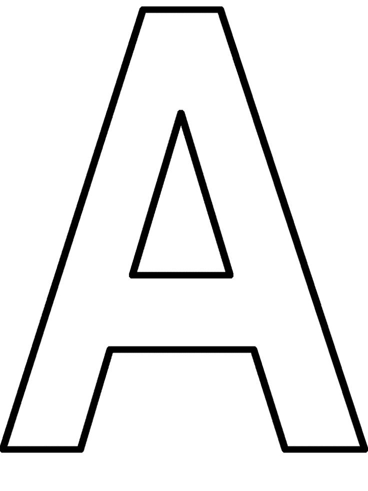 letter a coloring pages free