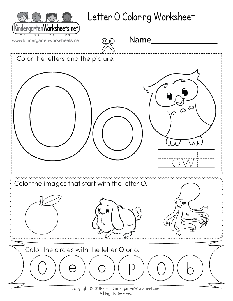 coloring worksheet for kindergarten pdf